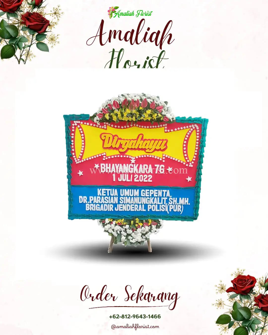 Papan Bunga HUT Ulang Tahun Jengglungharjo